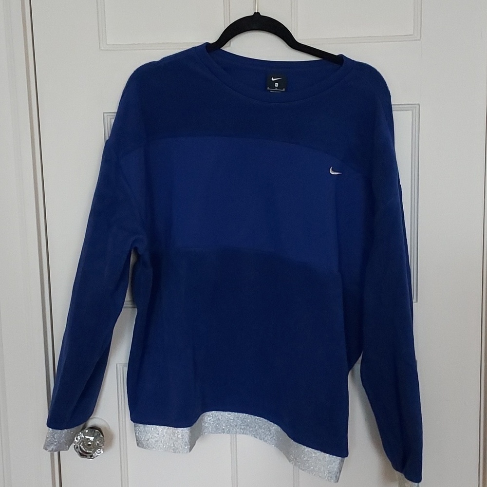 Nike Royal Blue Fleece with Silver Hem